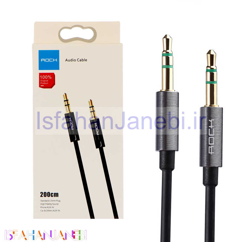 اصفهان جانبی-کابل Rock RAU0524 AUX 2m