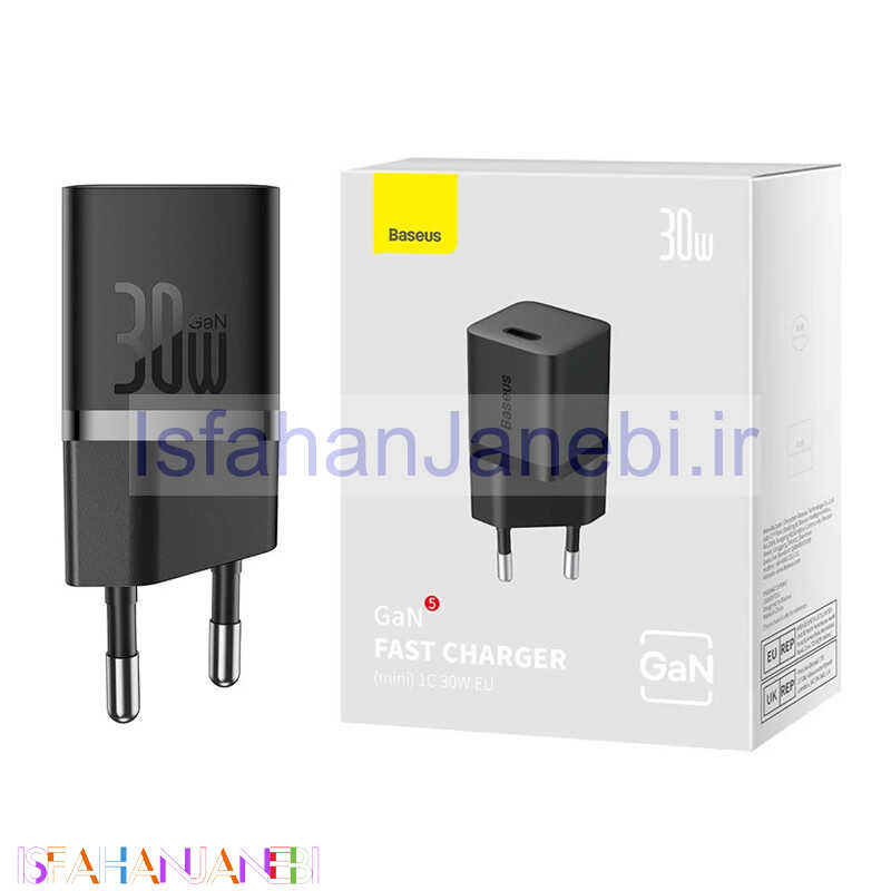 اصفهان جانبی-کلگی فست شارژ Baseus GaN5 CCGN070 3A 30W Type-C
