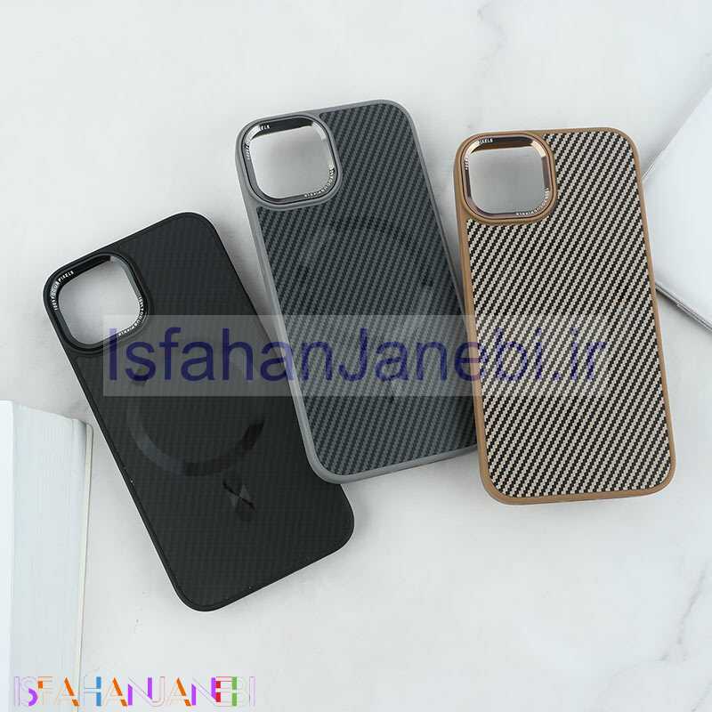 اصفهان جانبی-قاب مگ سیف هاشور دار Focus Pixels آیفون iPhone 13 / 14
