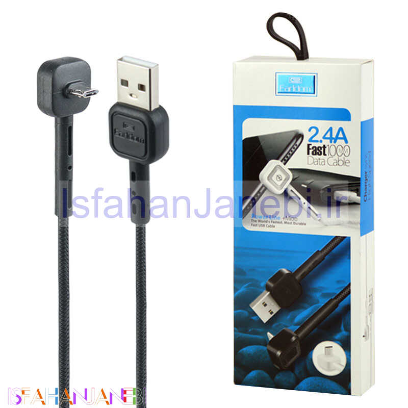 اصفهان جانبی-کابل میکرو یو اس بی فست شارژ Earldom EC-056M 2.4A 1m