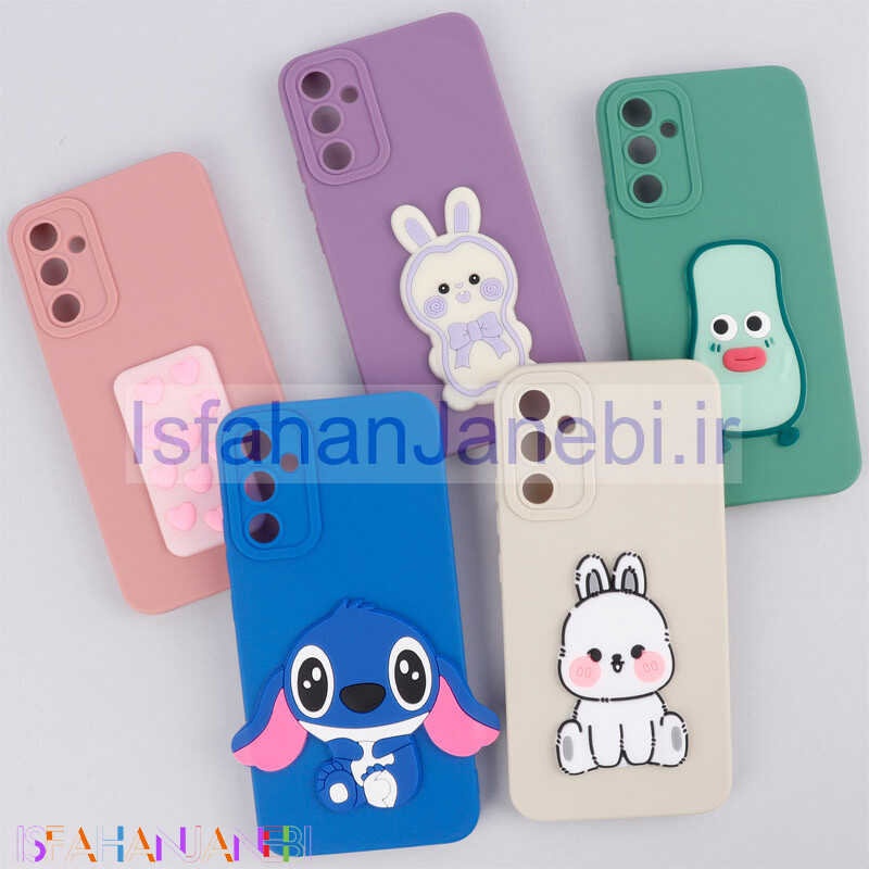 اصفهان جانبی-قاب سیلیکونی عروسکی برجسته محافظ لنزدار Samsung Galaxy A34