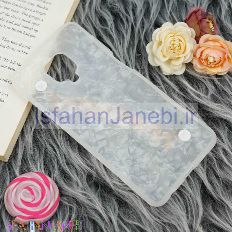 اصفهان جانبی-قاب ماربل هولدر دستی مرواریدی Xiaomi Redmi Note 9s / Note 9 Pro