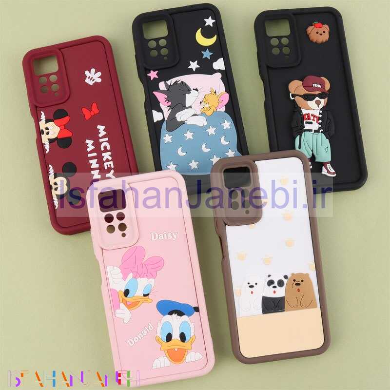 اصفهان جانبی-قاب سولید شیائومی Redmi Note 12 Pro 4G کارتونی برجسته محافظ لنزدار