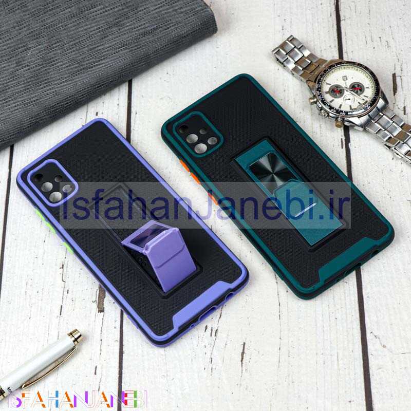 اصفهان جانبی-قاب محافظ لنزدار ضد ضربه هولدر کشویی مگنتی Samsung A51 رنگی
