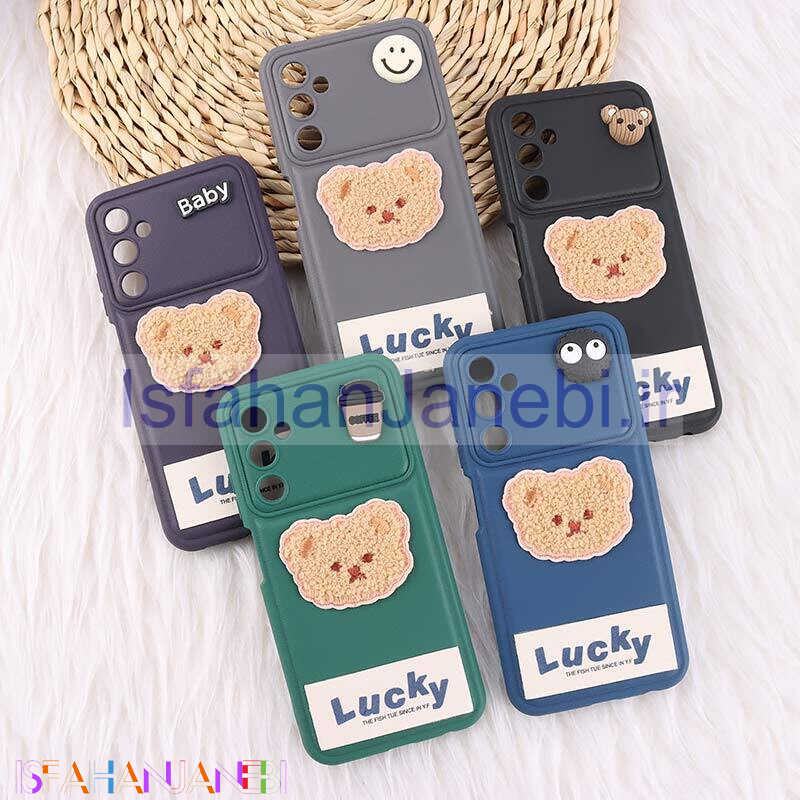 اصفهان جانبی-قاب ژله ای Lucky سامسونگ Galaxy A05s عروسکی محافظ لنزدار