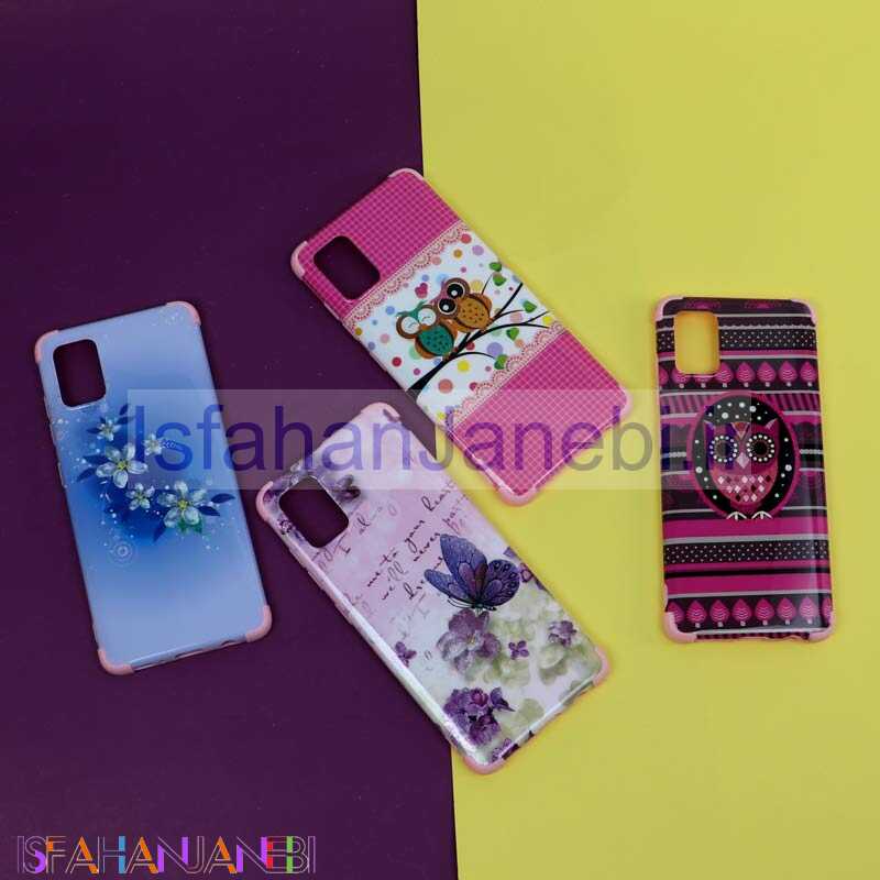 اصفهان جانبی-قاب فانتزی برجسته اکلیلی صورتی سامسونگ A51