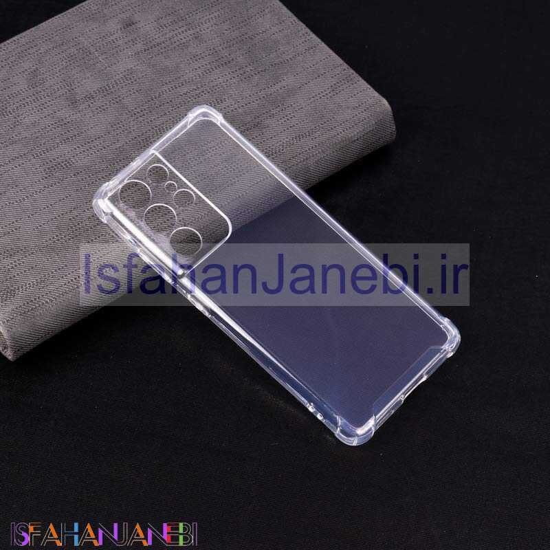 اصفهان جانبی-قاب ژله ای ضربه گیر بی رنگ محافظ لنزدار Samsung Galaxy S21 Ultra