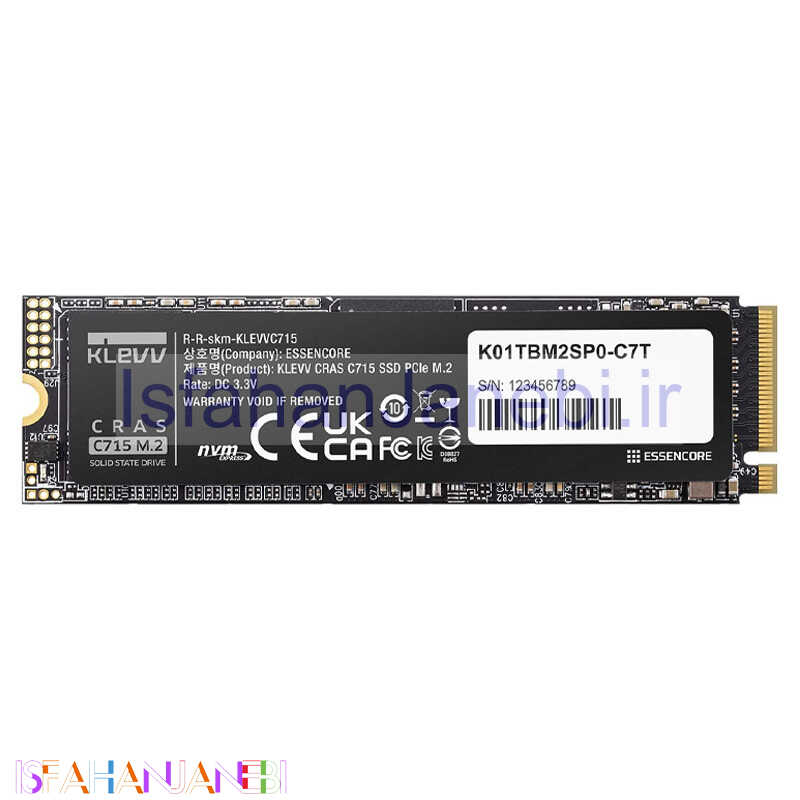 اصفهان جانبی-حافظه SSD کلو Klevv CRAS C715 1TB M.2