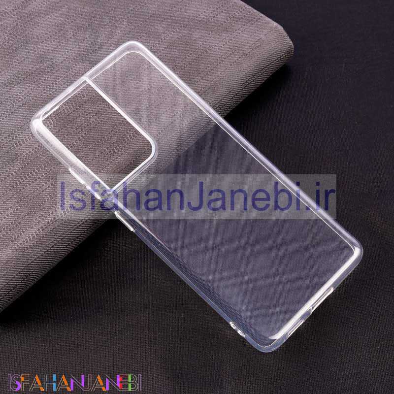 اصفهان جانبی-قاب ژله ای ساده بی رنگ Samsung Galaxy S21 Ultra