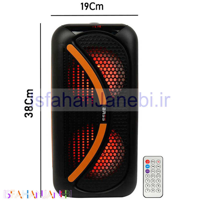 اصفهان جانبی-اسپیکر چمدانی بلوتوثی رم و فلش خور Amoi A1 + ریموت کنترل