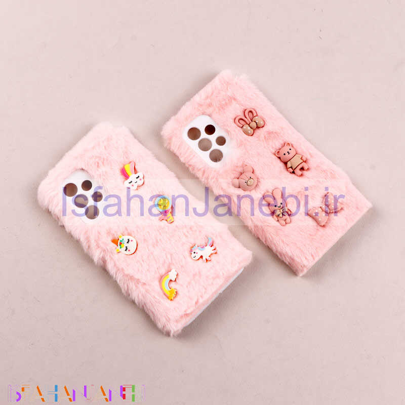 اصفهان جانبی-قاب فانتزی عروسکی پشمالو محافظ لنزدار Samsung Galaxy A53 5G