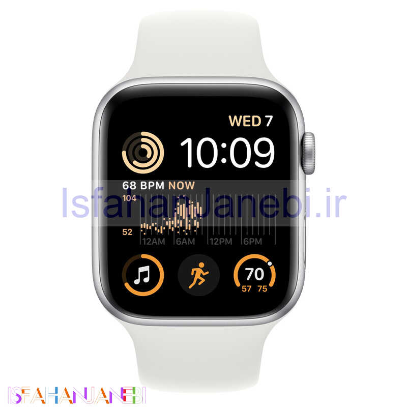 اصفهان جانبی-ساعت هوشمند اپل سری (Apple Watch 44mm Aluminum Case Silicone Band SE8 (2022