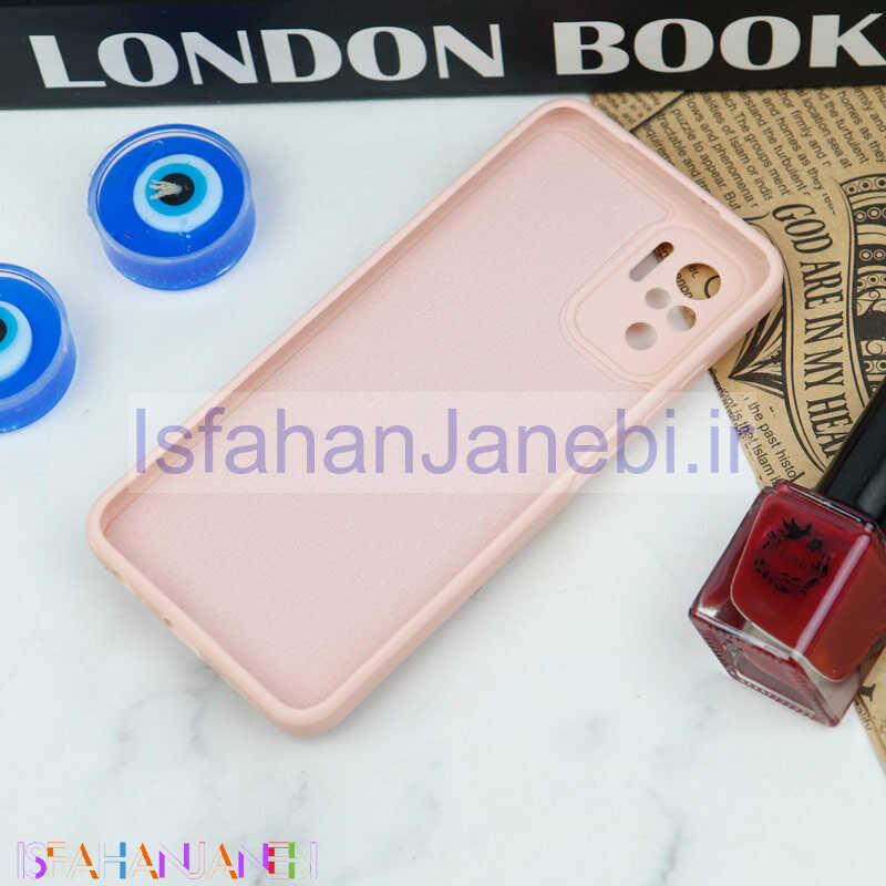 اصفهان جانبی-قاب سیلیکونی عروسکی محافظ لنزدار طرح خرسی صورتی Xiaomi Redmi Note 10