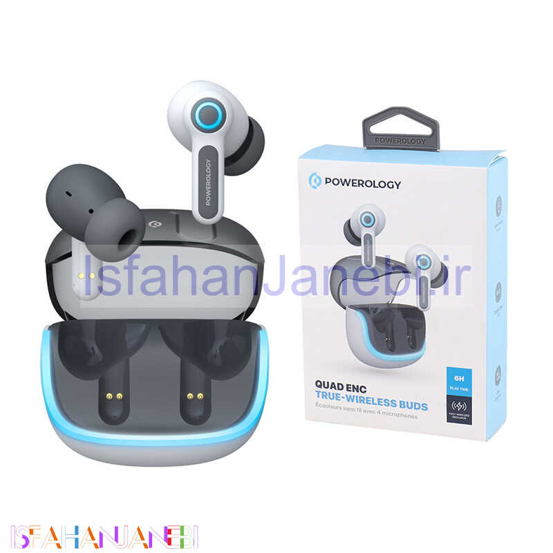 اصفهان جانبی-هندزفری بلوتوث دوتایی Powerology PWLAU005 TWS