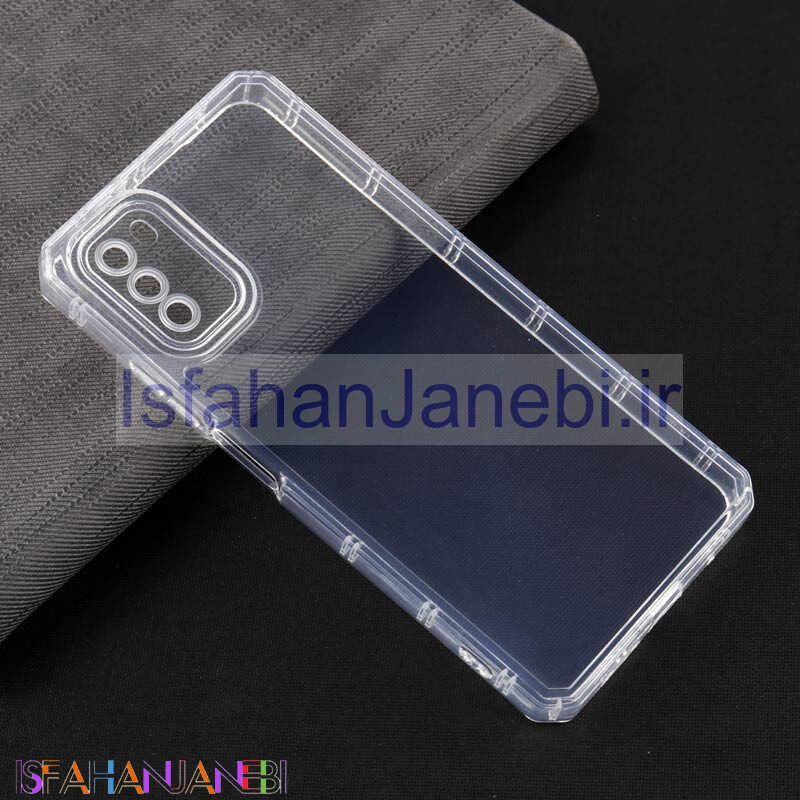 اصفهان جانبی-قاب ژله ای بی رنگ شیائومی Poco M3 محافظ لنزدار