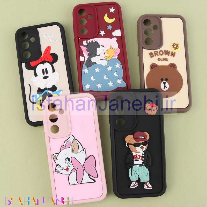 اصفهان جانبی-قاب سولید سامسونگ Galaxy A35 کارتونی برجسته محافظ لنزدار