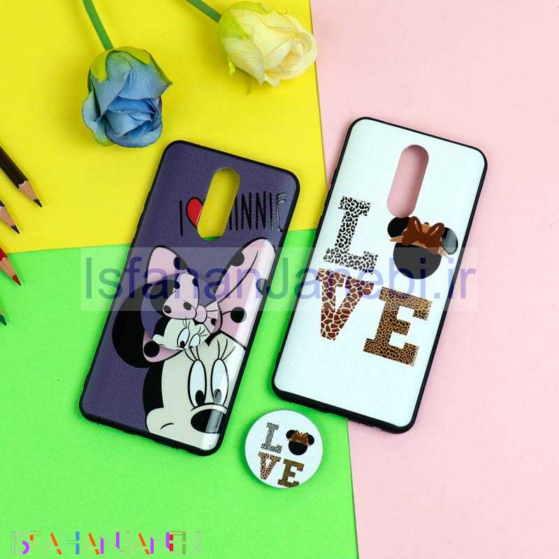 اصفهان جانبی-قاب فانتزی برجسته + پاپ سوکت طرح میکی موس شیائومی Redmi 8 سری D