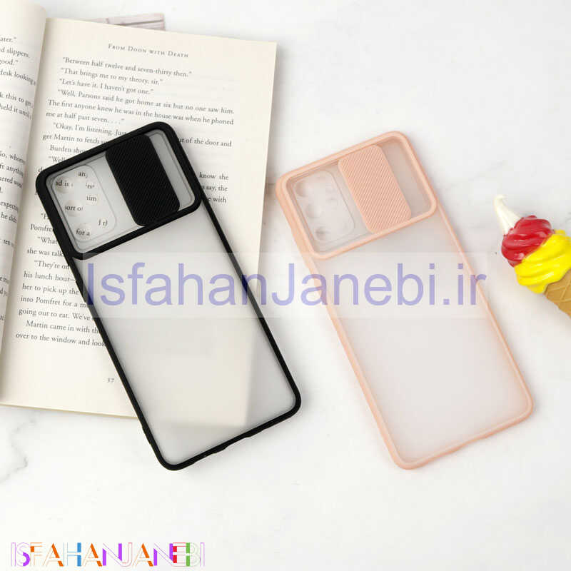 اصفهان جانبی-قاب PC مات محافظ لنز دار کشویی Samsung S20 Plus