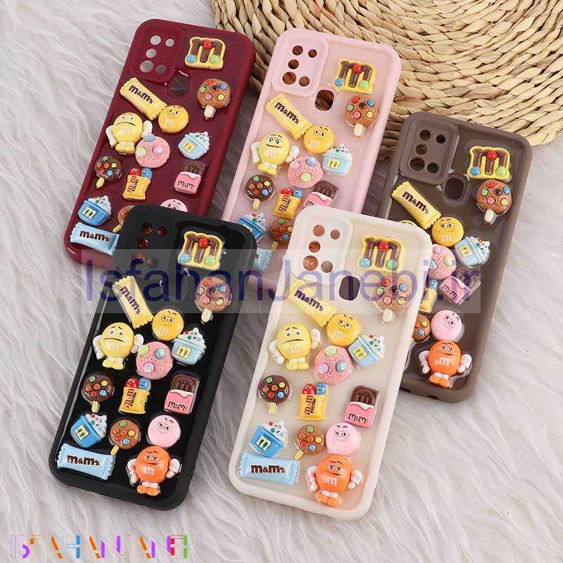 اصفهان جانبی-قاب سولید سامسونگ Galaxy A21s عروسکی براق محافظ لنزدار