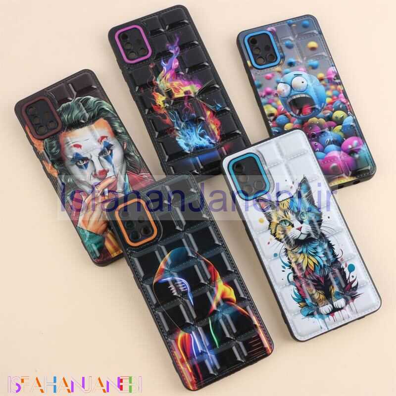 اصفهان جانبی-قاب پافر مربعی محافظ لنزدار سامسونگ Galaxy A51 4G