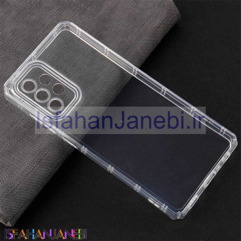 اصفهان جانبی-قاب ژله ای بی رنگ سامسونگ Galaxy A72 محافظ لنزدار