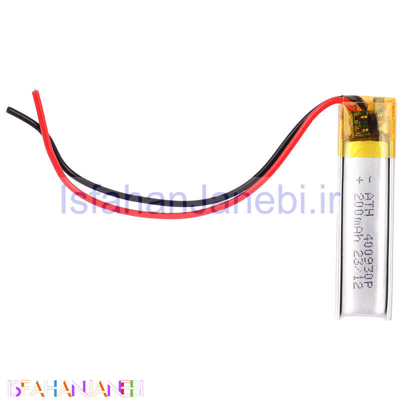 اصفهان جانبی-باتری لیتیوم 200mAh 40*9*30mm 400930P