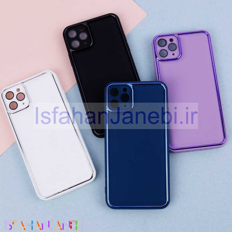 اصفهان جانبی-قاب دور براق رینگی محافظ لنزدار iPhone 11 Pro Max