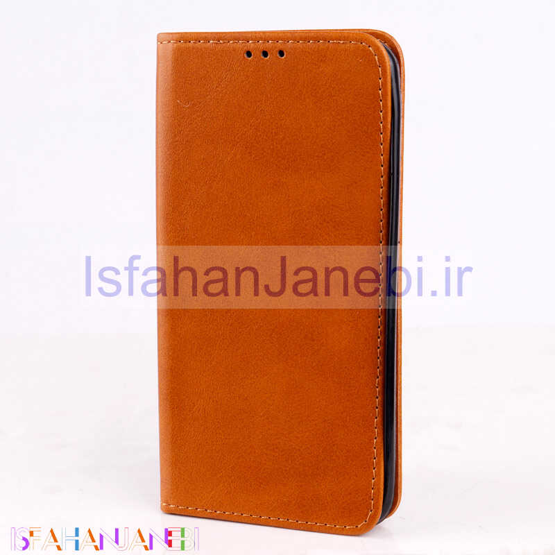 اصفهان جانبی-کیف چرمی مگنتی Samsung Galaxy J7 Prime قهوه ای