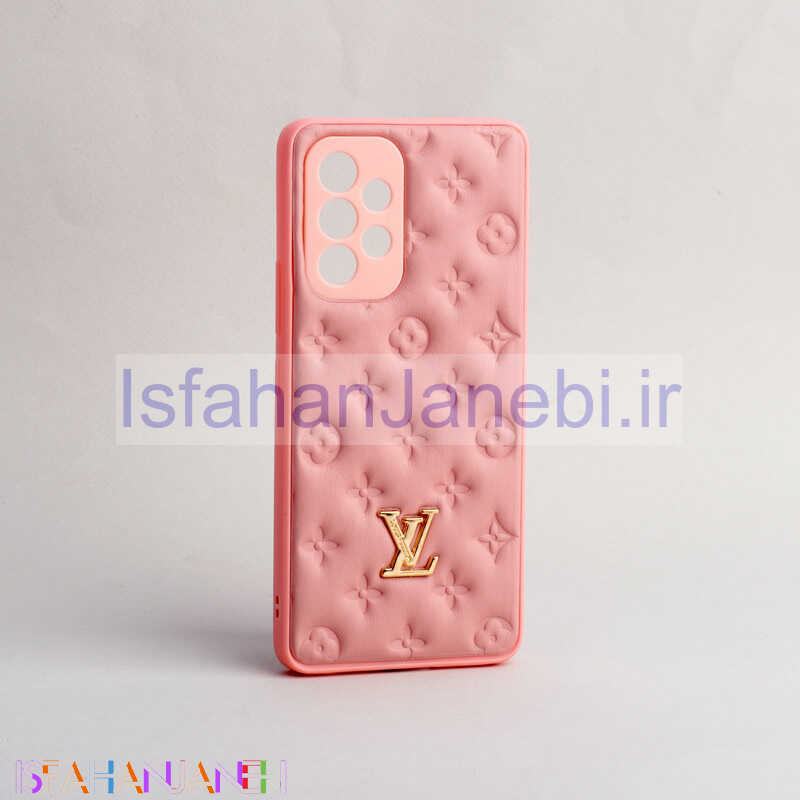 اصفهان جانبی-قاب پافر چرمی LV محافظ لنزدار Samsung Galaxy A53 5G