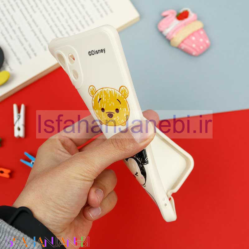 اصفهان جانبی-قاب سیلیکونی سفید محافظ لنزدار طرح دیزنی دخترانه Xiaomi Mi 11 Lite
