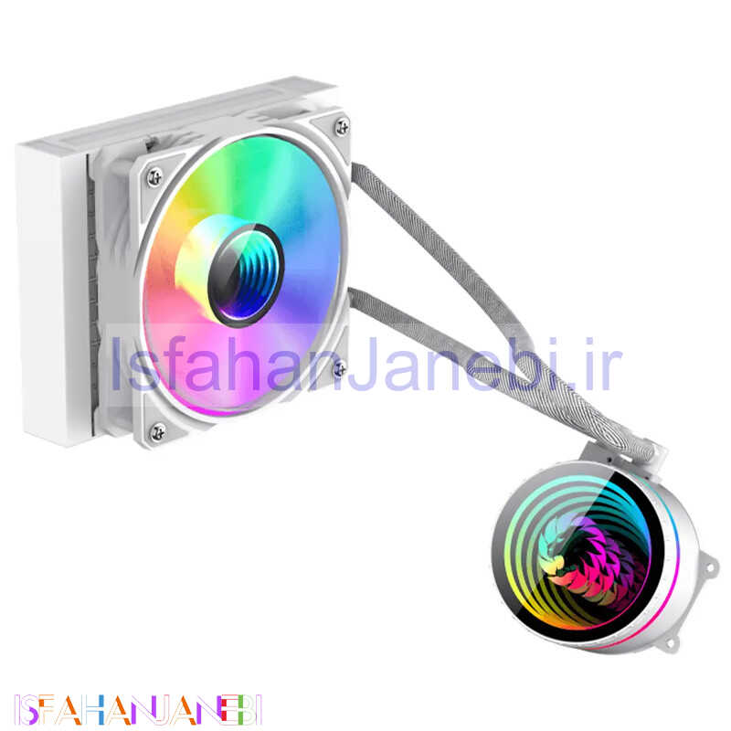 اصفهان جانبی-فن خنک کننده CPU گیم مکس GameMax Iceburg 120 Infinity WH ARGB