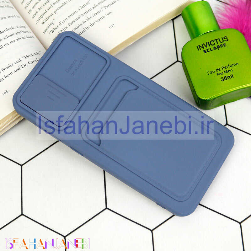 اصفهان جانبی-قاب سیلیکونی جاکارتی دار محافظ لنزکشویی Samsung Galaxy A50