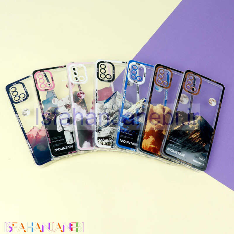 اصفهان جانبی-قاب ژله ای شفاف طرح کوهستان محافظ لنزدار Samsung Galaxy A31