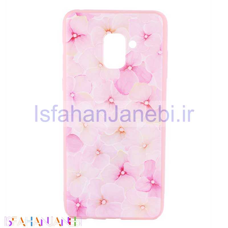 اصفهان جانبی-قاب ژله ای صورتی طرح دار کد2 Samsung Galaxy A8 Plus