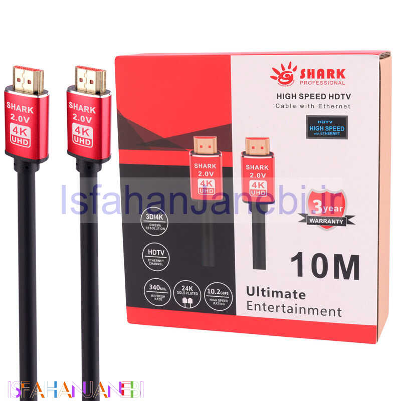 اصفهان جانبی-کابل Shark HDMI v2.0 4K 10m