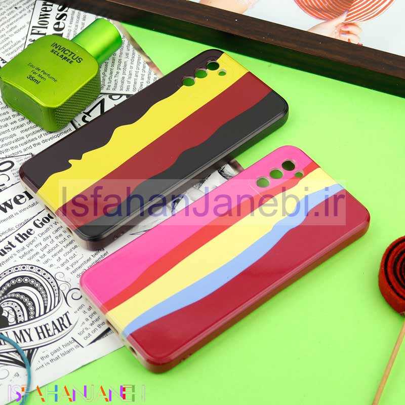 اصفهان جانبی-قاب سیلیکونی محافظ لنزدار طرح رنگین کمان Samsung Galaxy A02s