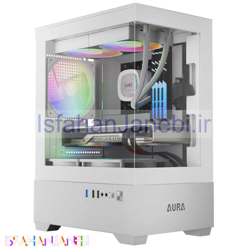 اصفهان جانبی-کیس کامپیوتر گیم دیاس Gamdias AURA GC9M WH ARGB