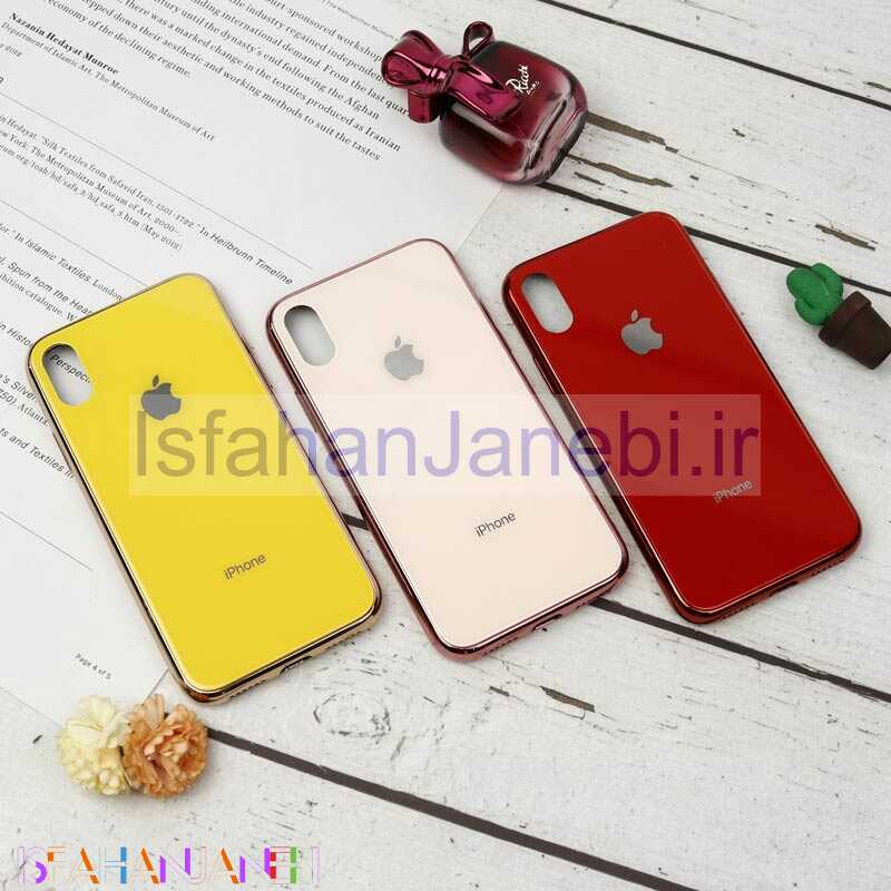 اصفهان جانبی-قاب My Case پشت گلسی iPhone X/XS رنگی