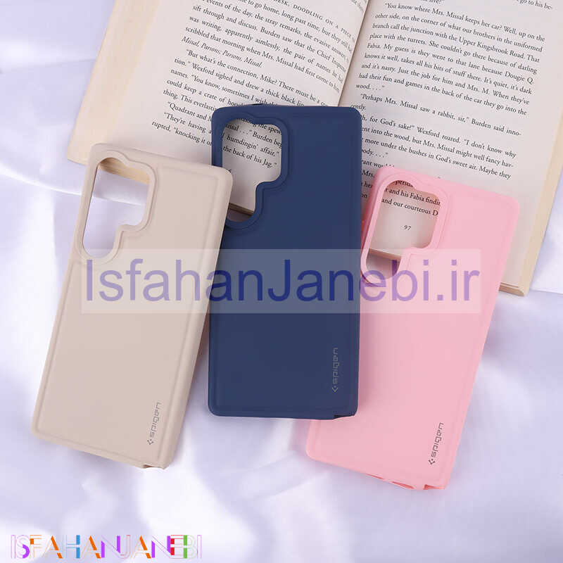اصفهان جانبی-قاب سیلیکونی ژله ای Spigan سامسونگ Galaxy S25 Ultra