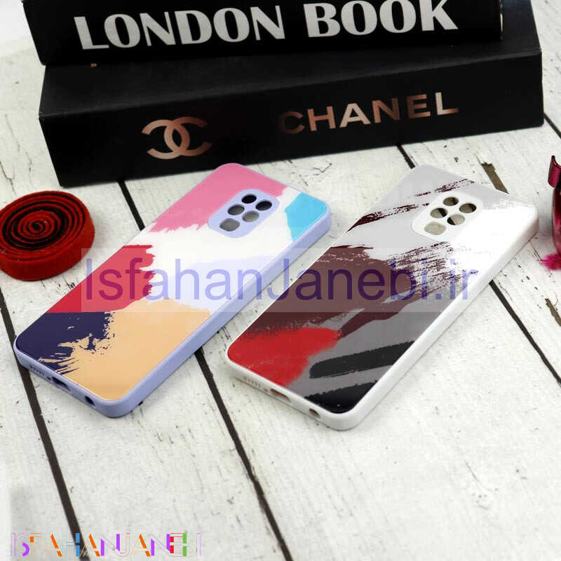 اصفهان جانبی-قاب طرحدار پشت گلسی محافظ لنزدار Xiaomi Redmi Note 9s / Note 9 Pro