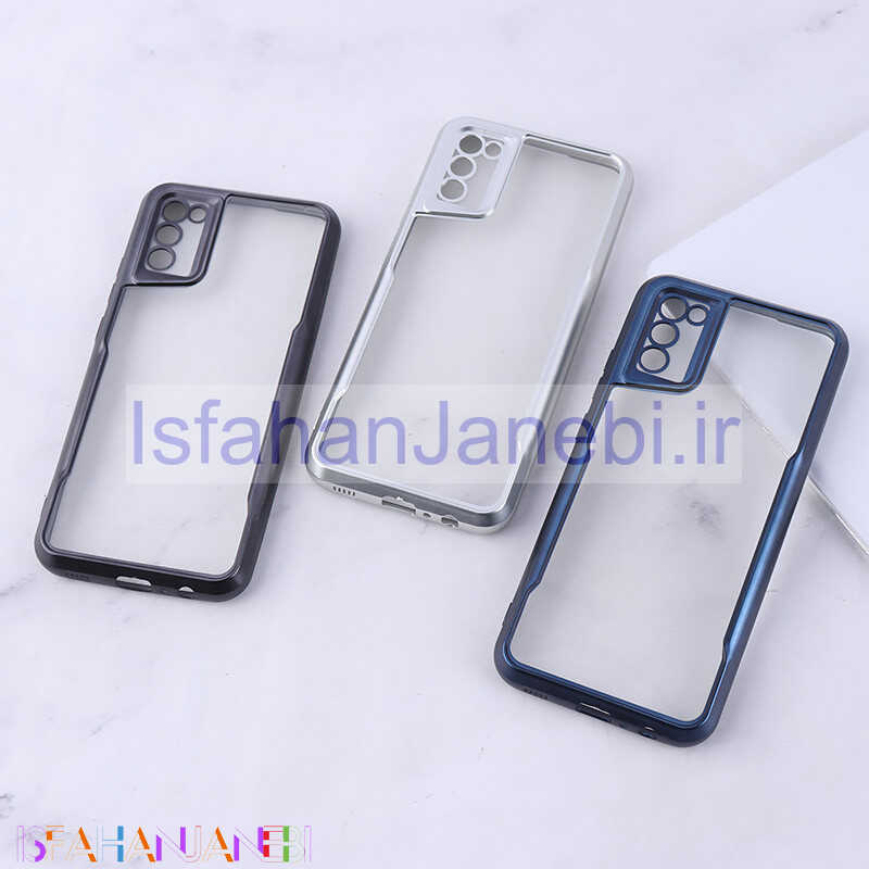 اصفهان جانبی-قاب ژله ای شفاف سامسونگ Galaxy A02s / M02s / A03s طرح تیتانیوم محافظ لنزدار