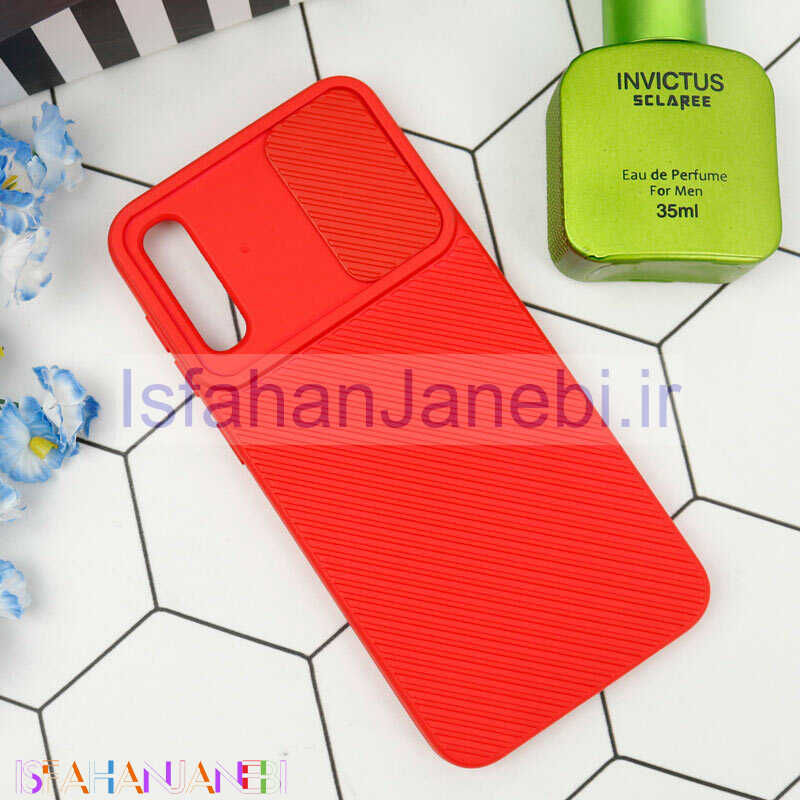 اصفهان جانبی-قاب سیلیکونی کبریتی محافظ لنزدار کشویی Samsung Galaxy A50