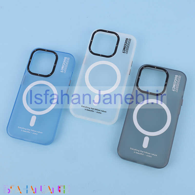اصفهان جانبی-قاب مگ سیف اصلی Succinct M.O آیفون iPhone 15 Pro پشت مات