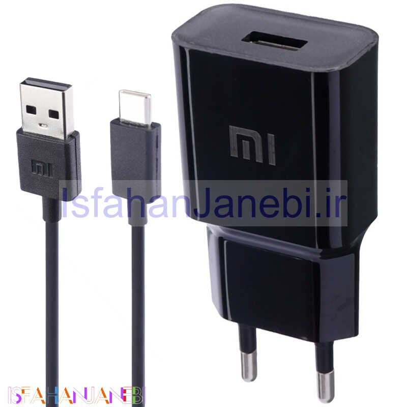 اصفهان جانبی-شارژر دیواری فست شارژ Xiaomi MDY-08-EL + کابل Type-C