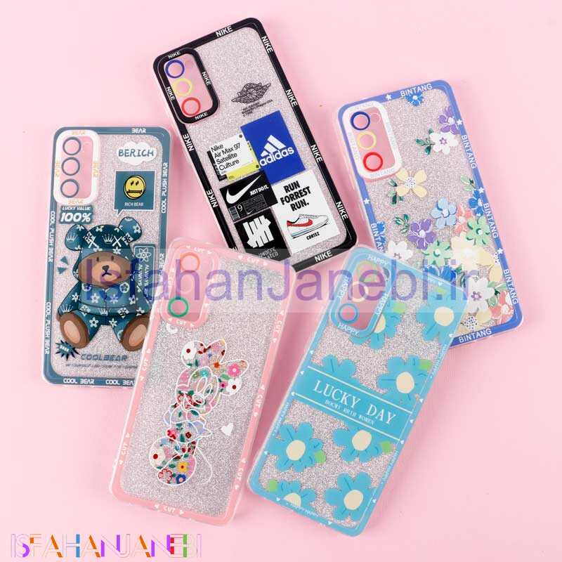 اصفهان جانبی-قاب فانتزی دور رنگی اکلیلی محافظ لنزدار Samsung Galaxy S20 FE