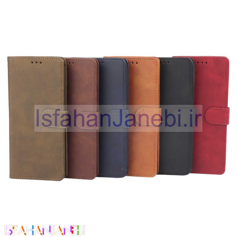 اصفهان جانبی-کیف چرمی مگنتی محافظ لنزدار Xiaomi Redmi 10C