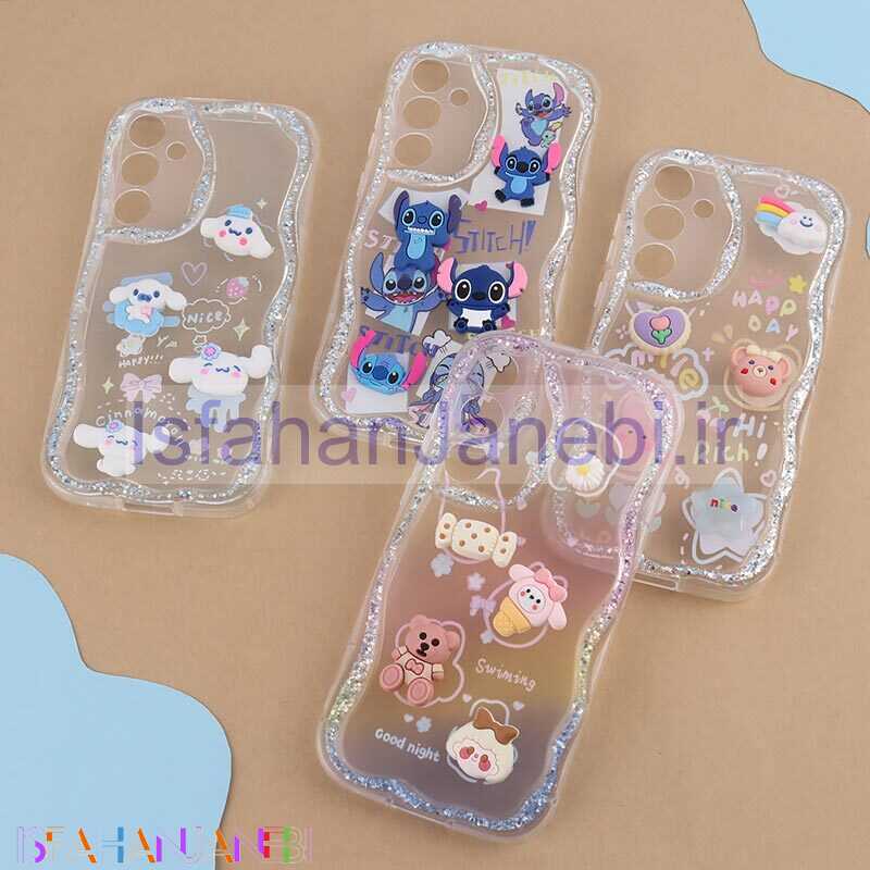 اصفهان جانبی-قاب شاینی سامسونگ Galaxy A55 عروسکی محافظ لنزدار