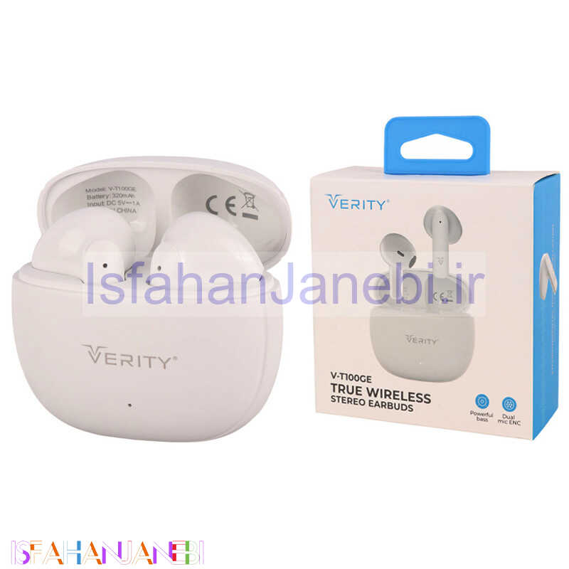 اصفهان جانبی-هندزفری بلوتوث دو تایی Verity V-T100GE TWS