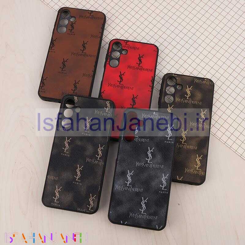 اصفهان جانبی-قاب چرمی YSL سامسونگ Galaxy A15 محافظ لنزدار
