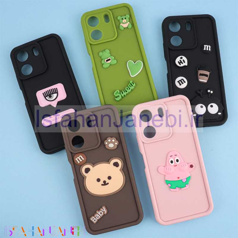 اصفهان جانبی-قاب سیلیکونی سولید شیائومی Redmi 13C / Poco C65 محافظ لنزدار